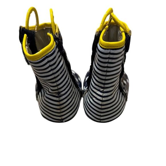 Robeez Sandor Elephant Print Baby Rain Booties Boots Baby Size 6 - Picture 3 of 6